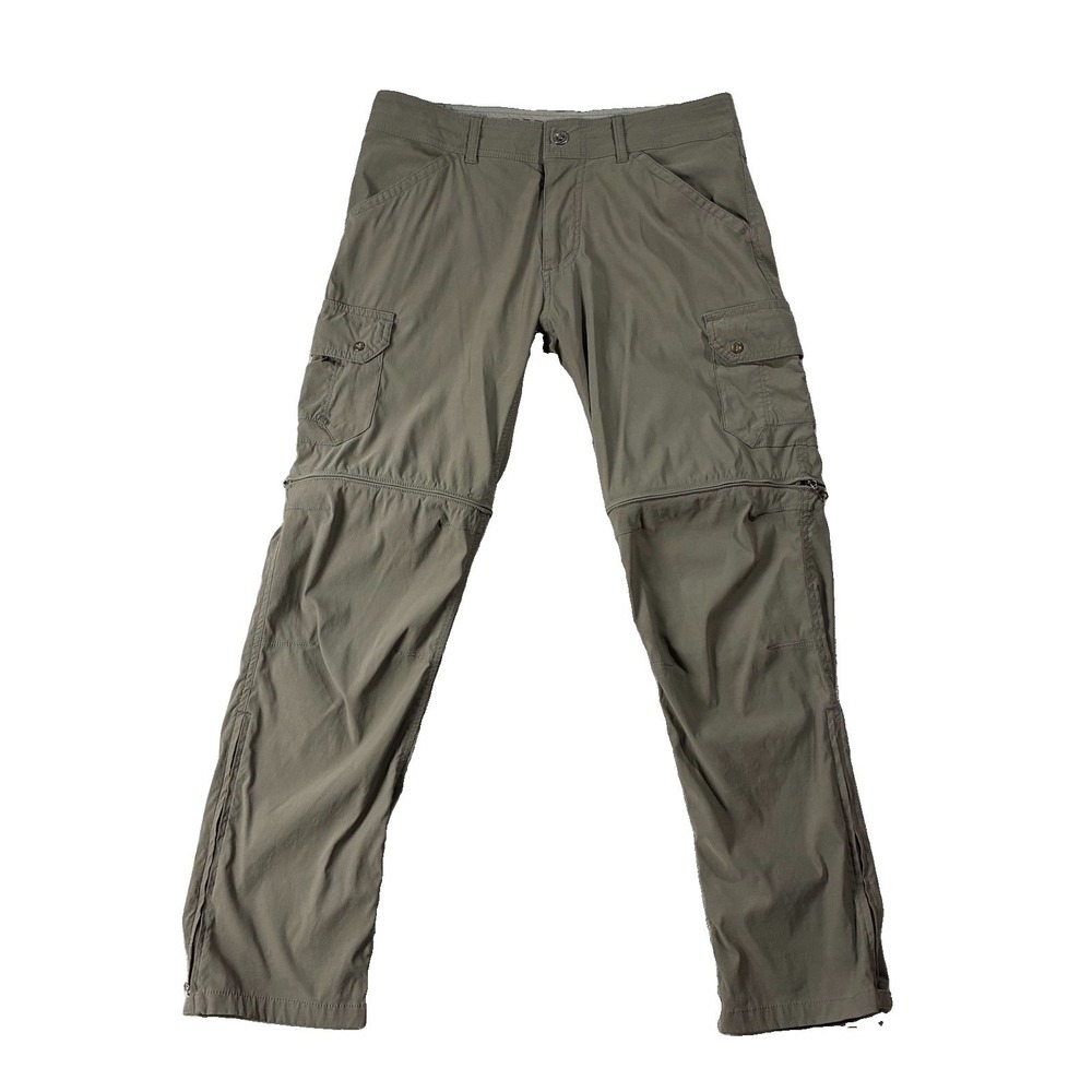 Kühl Renegade Convertible Stealth Cargo Pant Nylon Olive Green Men 32x32 Utility